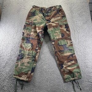 Propper Pant Mens M Green Camouflage Cotton Cargo Straight Leg Utility Workwear